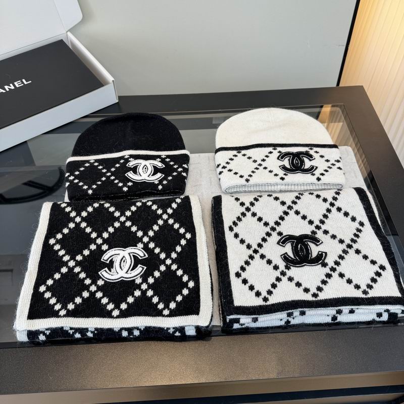 Chanel scarf hat dx06